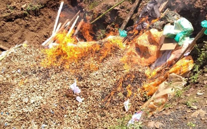 Rubavu&nbsp;: Hatwitswe ibiyobyabwenge byafashwe mu mezi 6 hagarukwa ku mayeri y’ababizanaga arimo kubiheka nk’abana