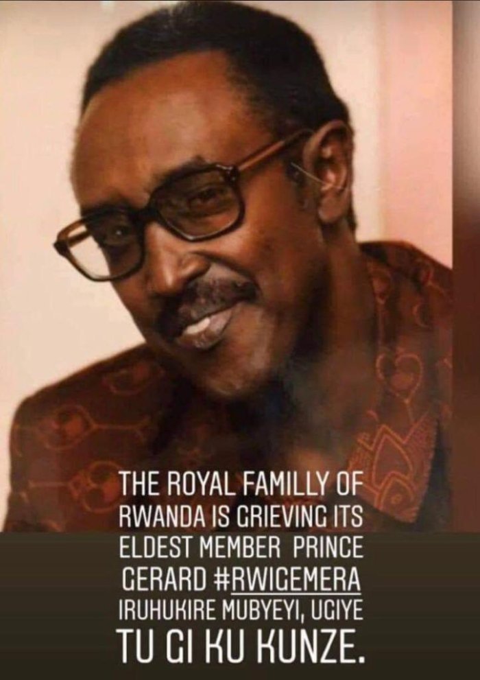 Rwigemera wari umukuru w’umuryango w’abakomoka ku mwami Musinga yatabarutse