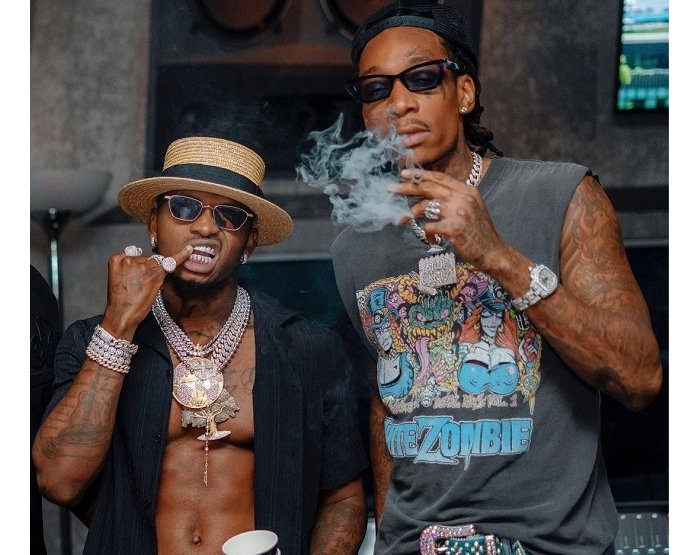 AMAFOTO&nbsp;: Diamond yabonanye na Wiz Khalifa basangira agatabi