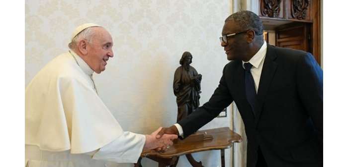 Mukwege utajya imbizi n’u Rwanda  yarureze kuri Papa  anarusabira ibihano 