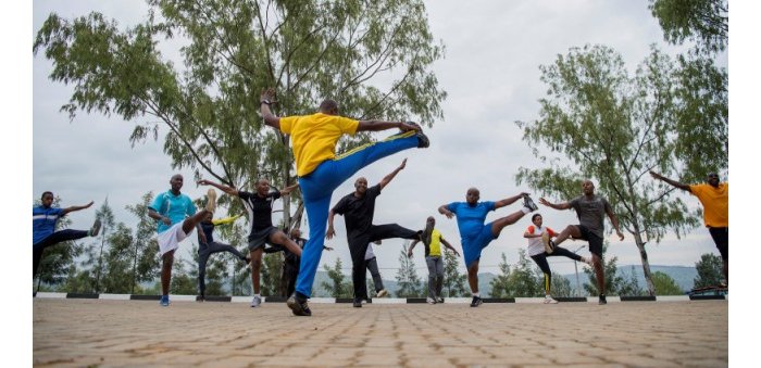 AMAFOTO&nbsp;: Irebere abayobozi bakuru b’igihugu muri siporo i Gabiro aho bari mu mwiherero