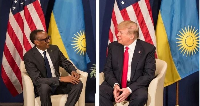 Perezida Kagame yagiranye ibiganiro na Trump bakomoza ku nkunga Amerika iri gutera u Rwanda 