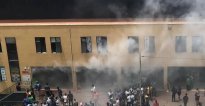 Kigali&nbsp;: Inyubako yo muri Gare mu mujyi rwagati yafashwe n’inkongi (Amafoto)