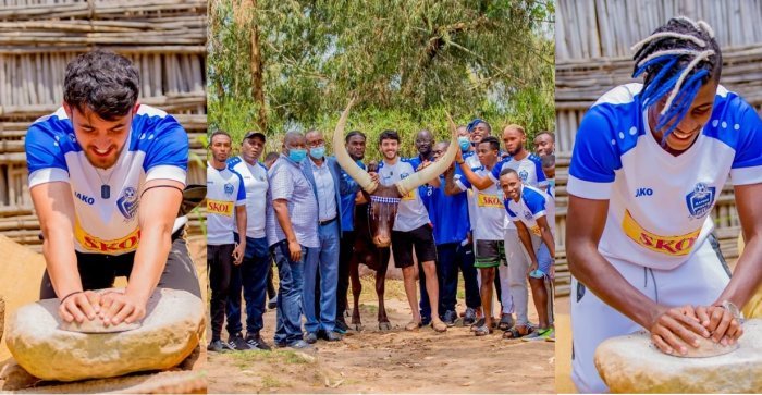 Bifotoranyije n’Inyambo, banasya amasaka&nbsp;: Abakinnyi ba Rayon basuye mu Rukari (AMAFOTO)