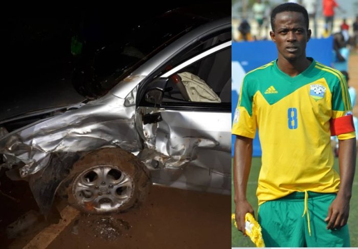 Haruna Niyonzima n’umugore we barokotse impanuka ikomeye- Amafoto