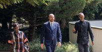 Perezida Kagame yakiriye Mushikiwabo na Charles Michel wa EU bari mu Rwanda