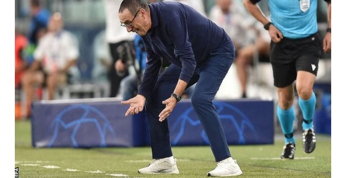 Maurizio Sarri watozaga Juventus yirukanywe nyuma yo gusezerwa muri Champions League