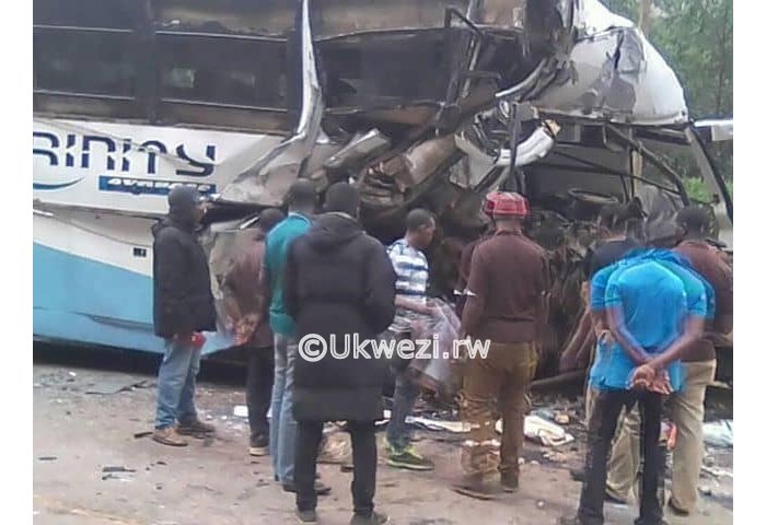 Imodoka ya Trinity yari ivanye abantu i Kampala ibazanye i Kigali yakoze impanuka