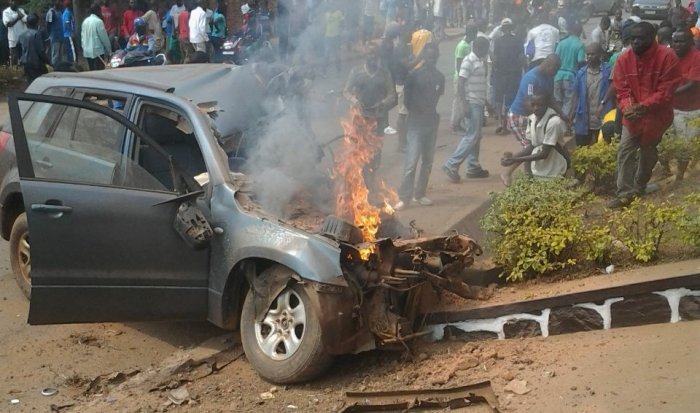 Kigali&nbsp;: Ikamyo yagonze imodoka 6 imwe irashya, inibasira moto n’abanyamaguru