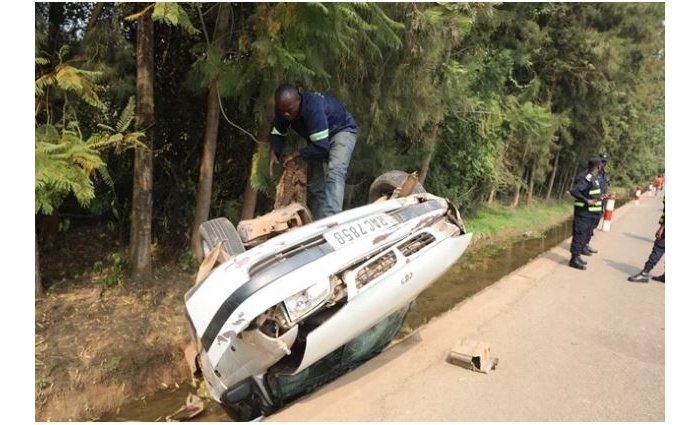 Kigali&nbsp;: Yakoze impanuka ahunga polisi nyuma yo gukekwaho magendu 