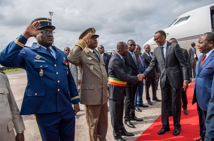 Perezida Kagame arageza ijambo ku bitabira inama y’abakuru b’ibihugu byo mu karere k’ibiyaga bigari