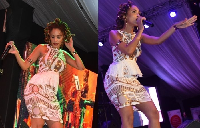 Mu mafoto&nbsp;: Umuhanzikazi w’ikimero n’uburanga yatunguye benshi muri Jazz Junction