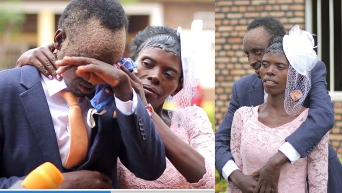 Ubukwe bw’ibyishimo n’amarira kuri Claudine na Eugene ufite uburwayi bw’amayobera - AMAFOTO