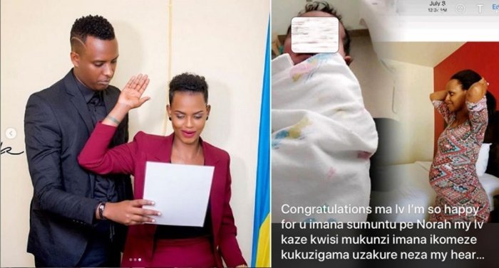 Uwera Carine ‘Cadette’ wakanyujijeho na Sano Olivier yabyaranye n’umunyamakuru