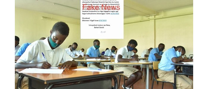 Ukuri ku bizamini by’abanyeshuri bivugwa ko byahiye muri Muhanga, Kamonyi na Ruhango