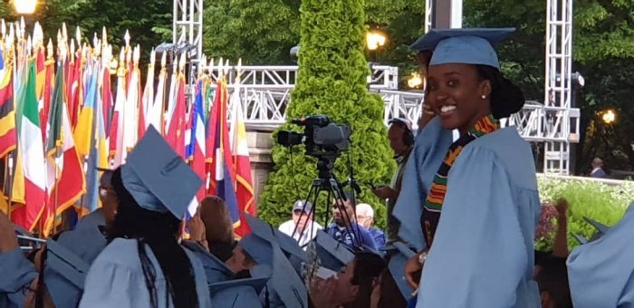 Ange Kagame yarangije Masters muri Kaminuza yizemo Barack Obama, C. Clinton n’abandi bakomeye