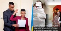Uwera Carine ‘Cadette’ wakanyujijeho na Sano Olivier yabyaranye n’umunyamakuru