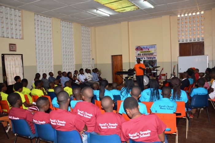 Abana biga umuziki mu ishuri rya ‘David’s Temple’ bagaragaje ubuhanga bamaze kuryungukiramo