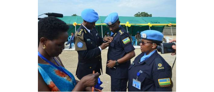 Abapolisi b’u Rwanda 239 bambikiwe imidari y’ishimwe muri Sudani y’Epfo