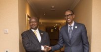 Perezida Kagame yagiranye ibiganiro na Yoweri Museveni wa Uganda