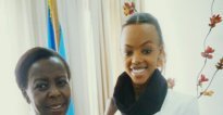 Miss Mutesi Jolly yakabije inzozi, yakirwa mu biro bya Minisitiri Louise Mushikiwabo