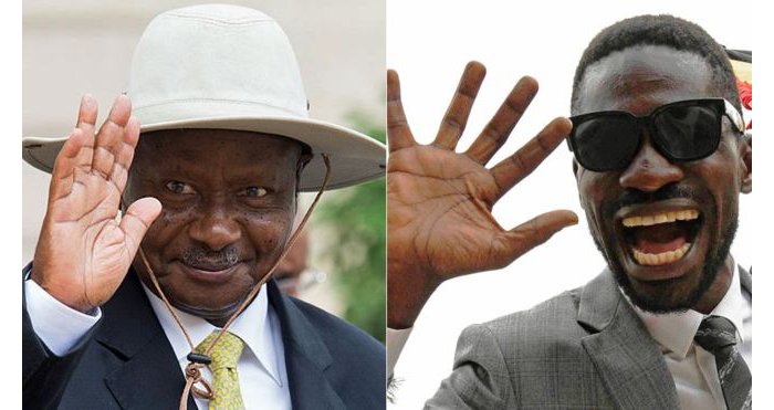 Bobi Wine yahishuye ko icyo ashaka kuri Museveni ari ukumusimbura ku butegetsi