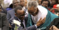Amafoto menshi agaragaza urukundo n’urugwiro bya Perezida Kagame n’umufasha we