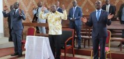 Perezida Ndayishimiye w’u Burundi yasengeye u Rwanda arusabira umugisha ku Mana