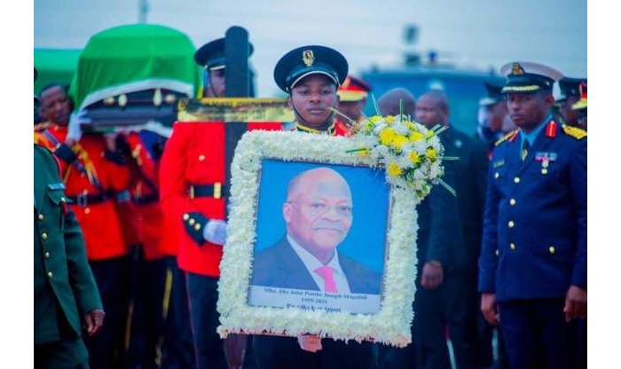 Mu gushyingura Magufuli Igisirikare cyagize icyo kivuga (AMAFOTO)