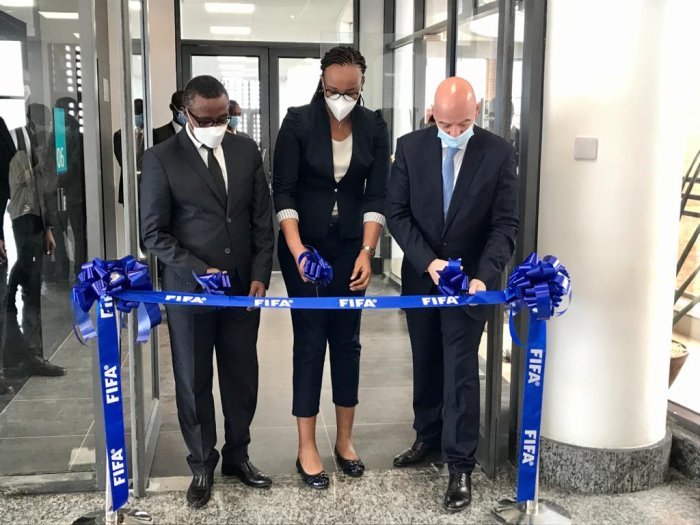 Gianni Infatino yafunguye icyicaro cya FIFA mu Rwanda ashimira Perezida Kagame