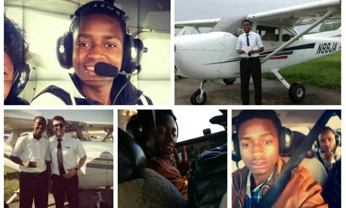 Ku myaka 19, umunyarwanda Mugisha ni umupilote utwara indege muri Amerika - Amafoto